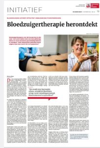 Ontdek hoe bloedzuigertherapie opnieuw wordt ingezet voor effectieve chronische pijnbestrijding. Leer meer over deze eeuwenoude natuurgeneeskundige behandeling, haar voordelen, en hoe het kan helpen bij aandoeningen zoals reuma en fibromyalgie.